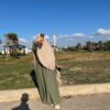 جلباب قطعتين (حجاب + اسدال)